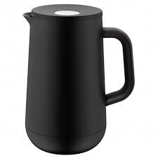 WMF Impulse Thermoskanne – 1 l, Edelstahl, schwarz, vakuumisoliert, Deckel, auslaufsicher
