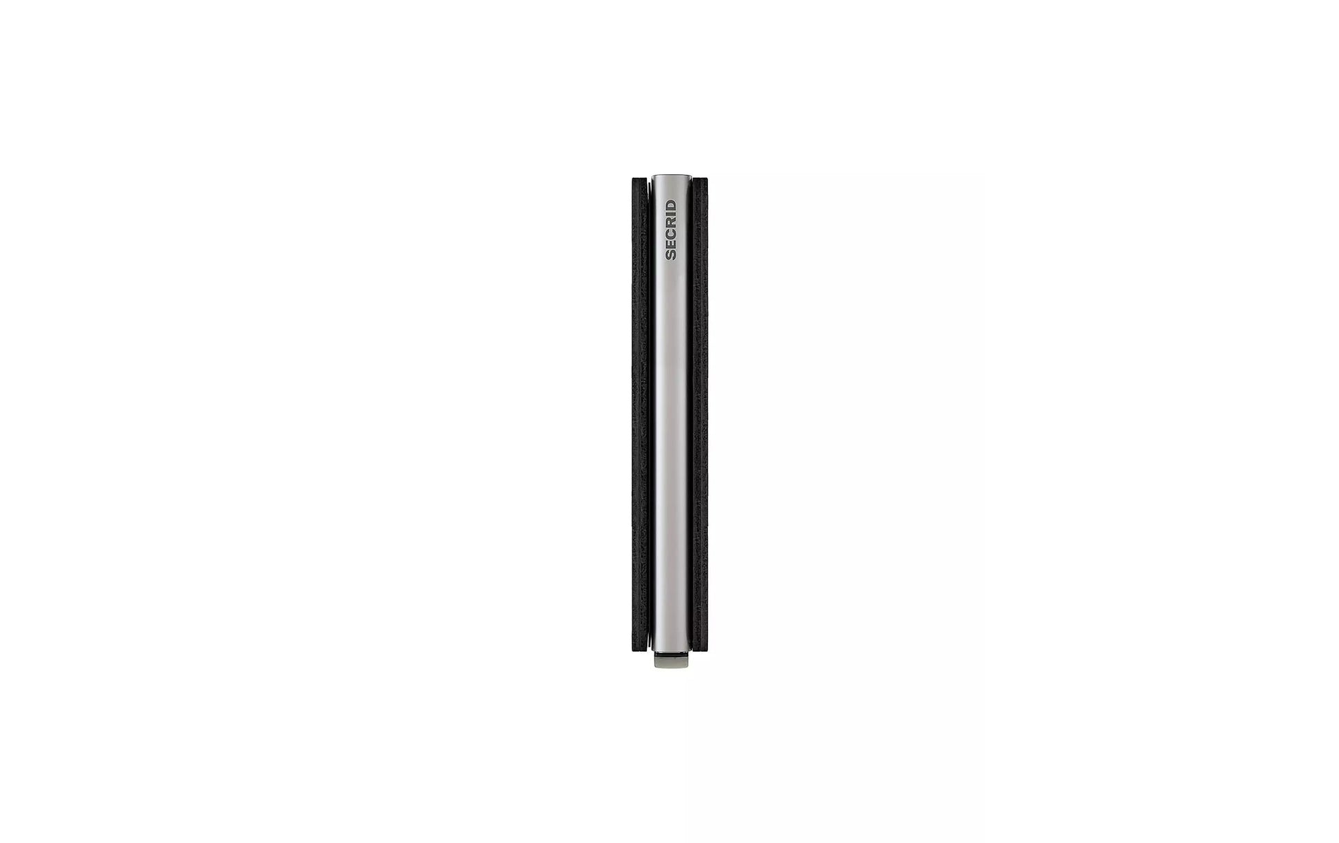 Secrid Kartenetui – RFID-Schutz, für bis zu 12 Karten – 68×16×102 mm – schwarz, Aluminium, Leder – 1 Stk.