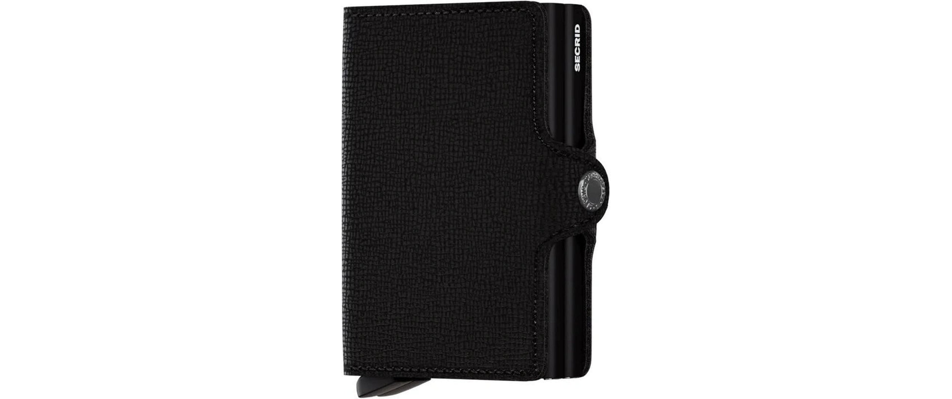 Secrid Kartenetui Twinwallet – RFID-Schutz, 12 Karten – 70×102×25 mm – Schwarz, Leder
