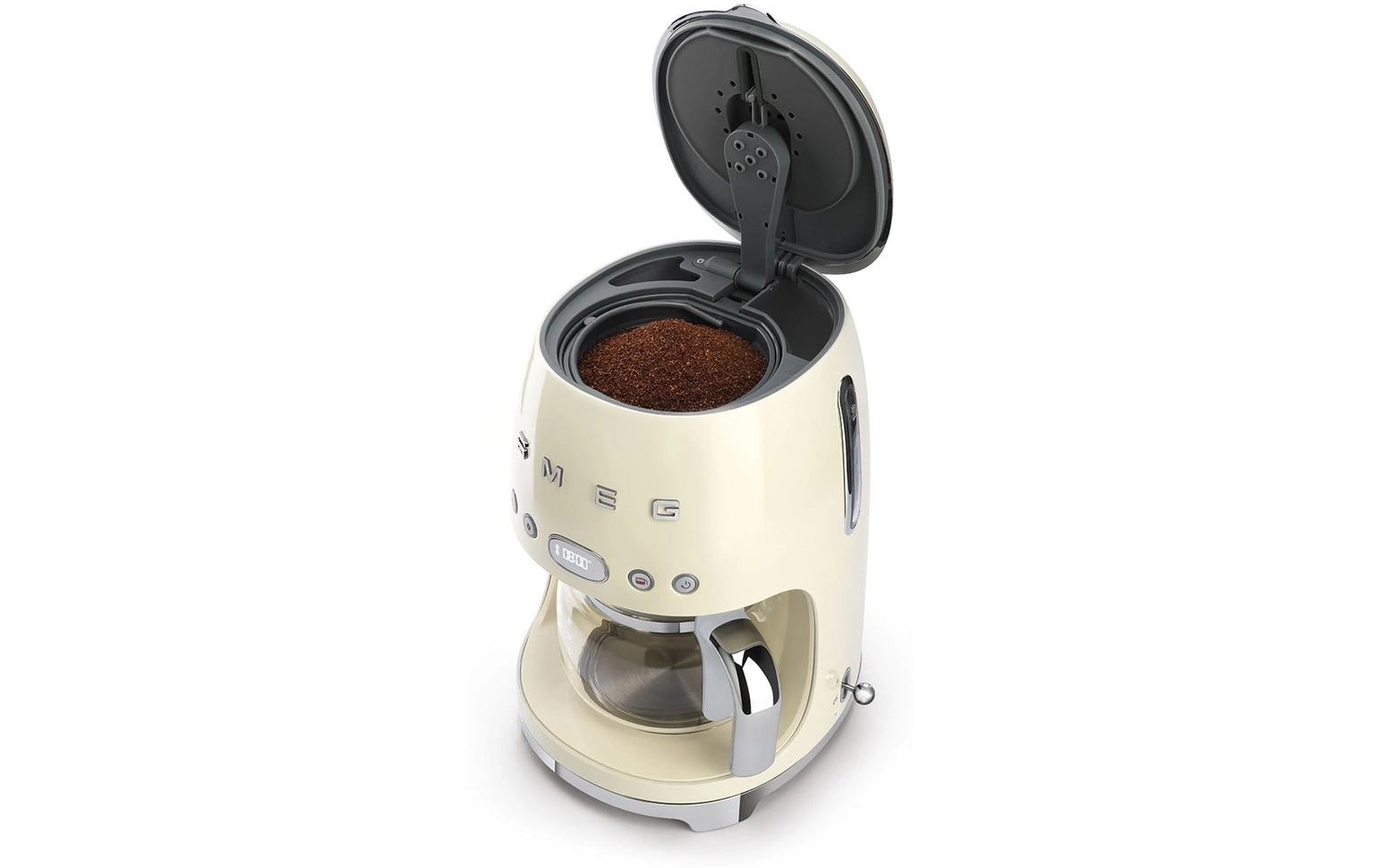 Smeg DCF02CREU Filterkaffeemaschine – 1,25 l, 10 Tassen, Crème
