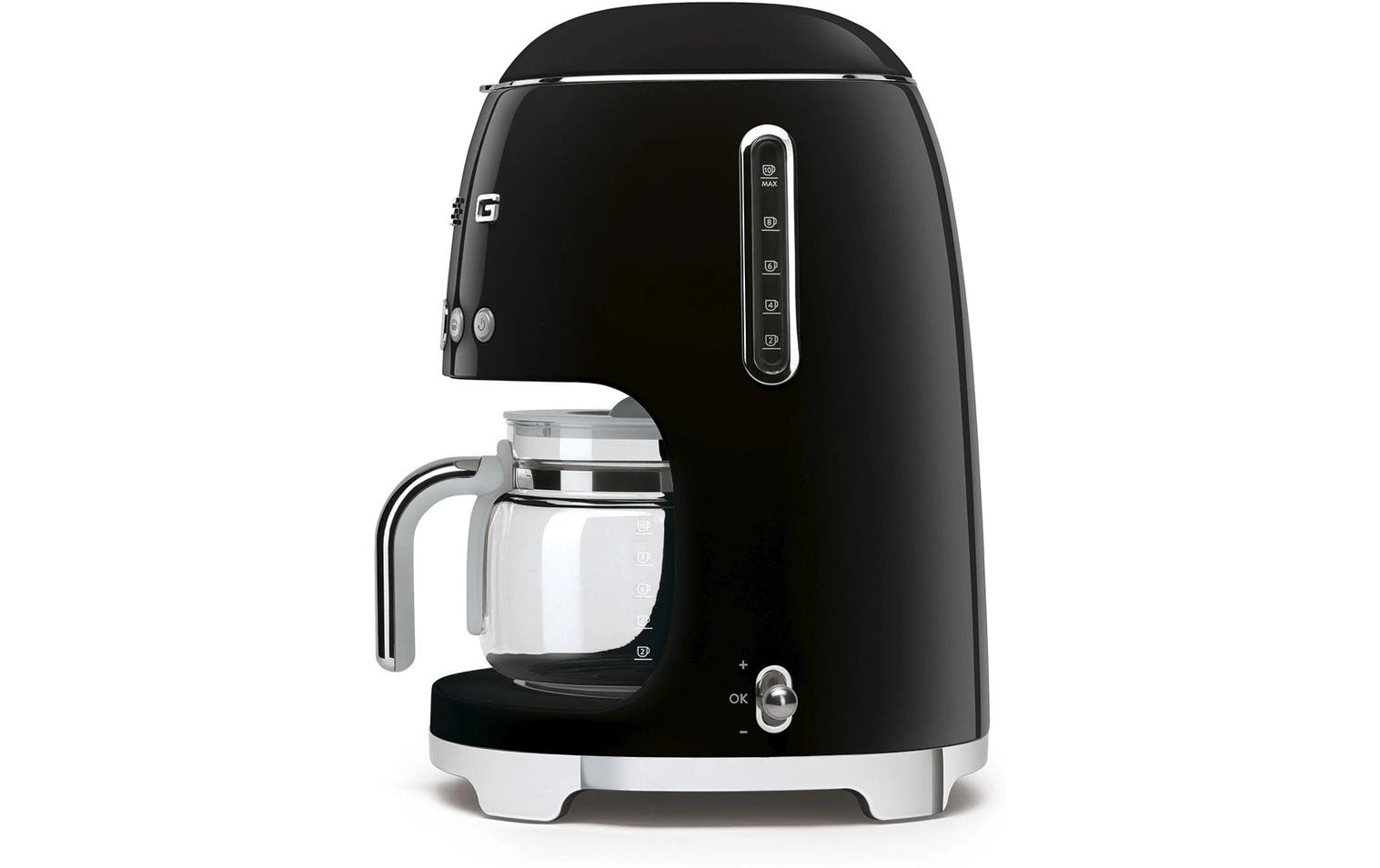 Smeg DCF02BLEU Filterkaffeemaschine – 10 Tassen, 1,25 l, Schwarz