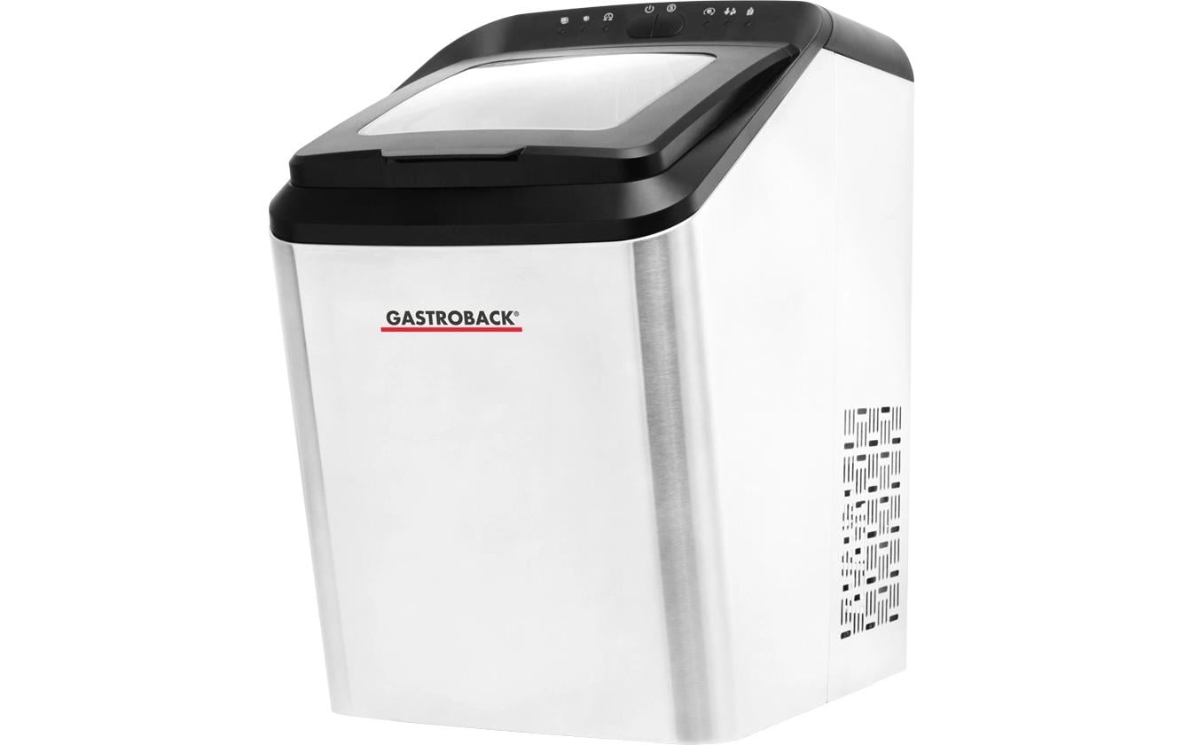 Gastroback Eiswürfelmaschine 41143 – 15 kg/24 h, 2,8 l – schwarz/edelstahl