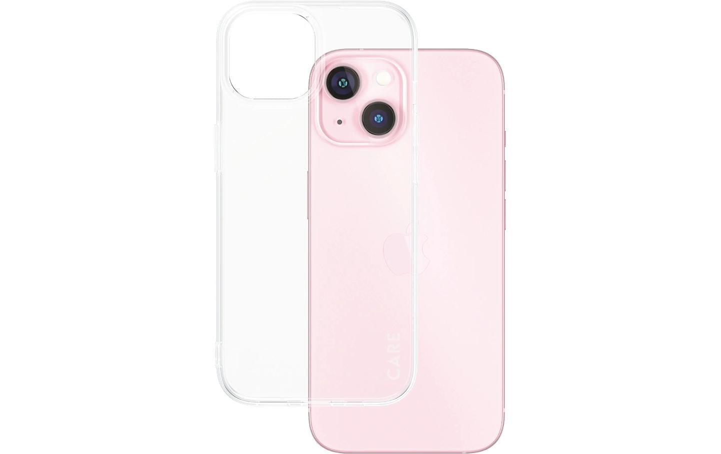 PanzerGlass CARE Backcover – für Apple iPhone 15, Recycling-Kunststoff, transparent, bis 1,2 m sturzsicher