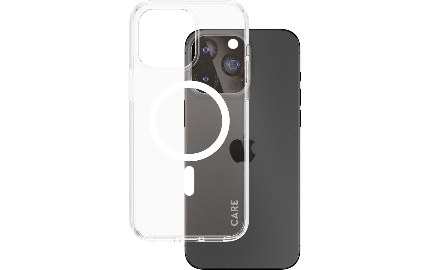 PanzerGlass CARE Flagship Backcover – für Apple iPhone 15 Pro Max, Transparent, bis 4,8 m Sturzsicher