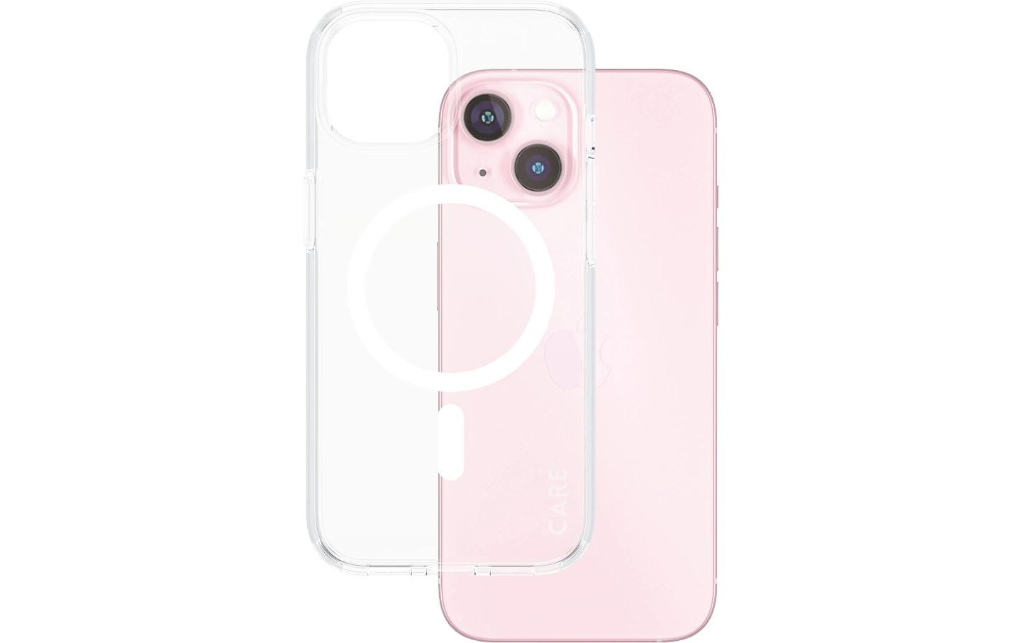 PanzerGlass CARE Flagship Backcover – für Apple iPhone 15, Recycling-Kunststoff, weiss, bis 4,8 m sturzsicher