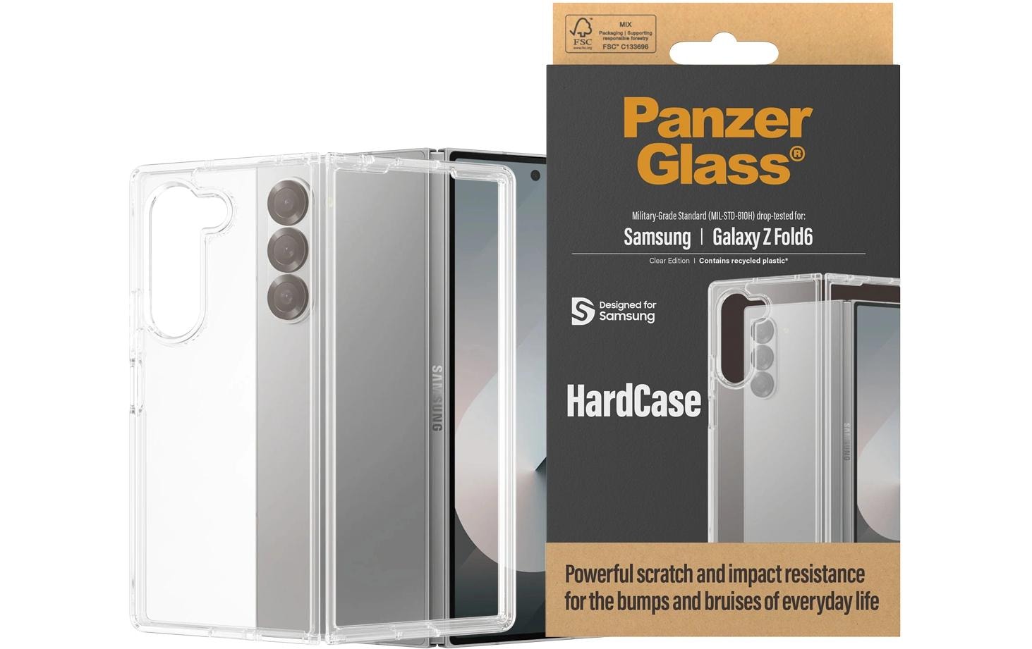 PanzerGlass HardCase Backcover – für Samsung Galaxy Z Fold6, TPU, Transparent