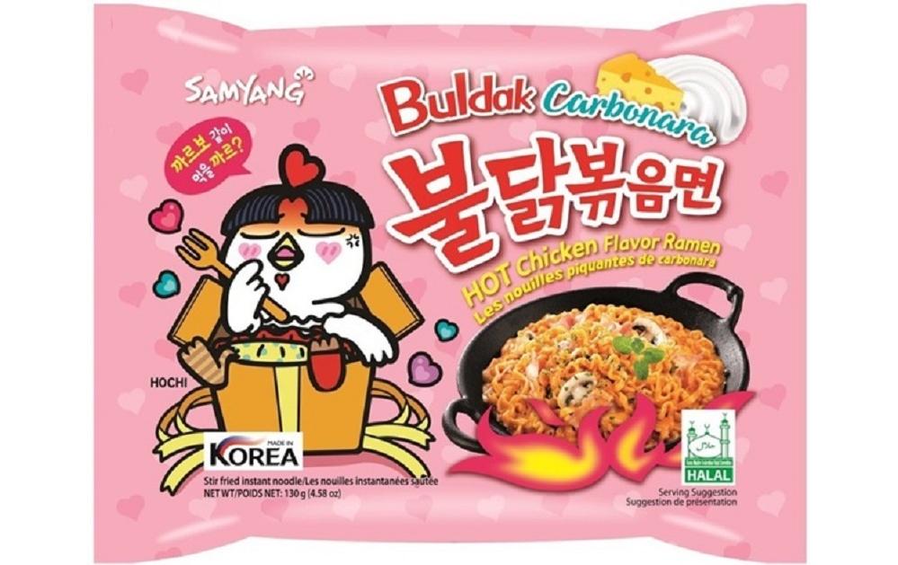 Samyang Buldak Instantnudeln Hot Chicken Carbonara – 5×130 g