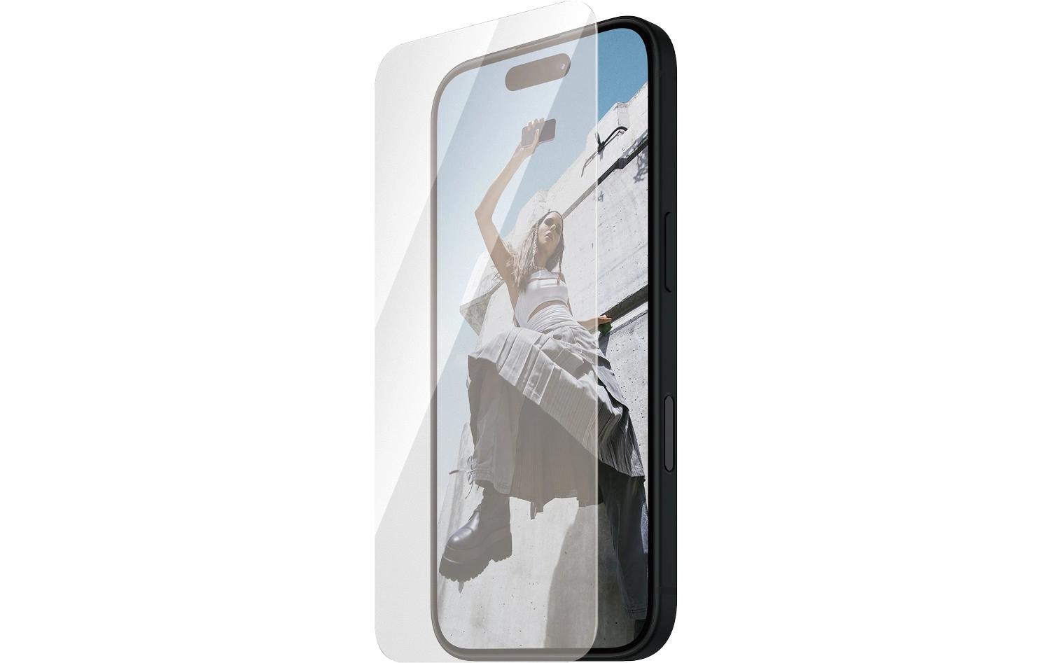 PanzerGlass SAFE. – Displayschutz (Panzerglas), Ultra-Wide Fit – für iPhone 16/15 – mit Applikator