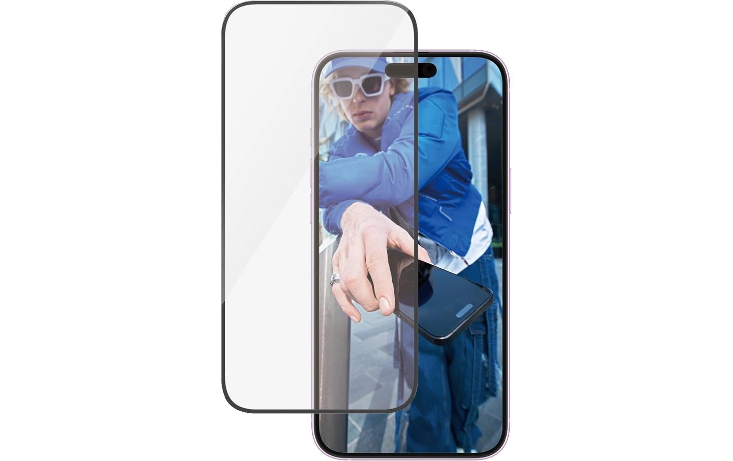 PanzerGlass Displayschutzglas – für Apple iPhone 16 Plus/15 Plus – Ultra-Wide Fit, Hartglas, Kratzresistent