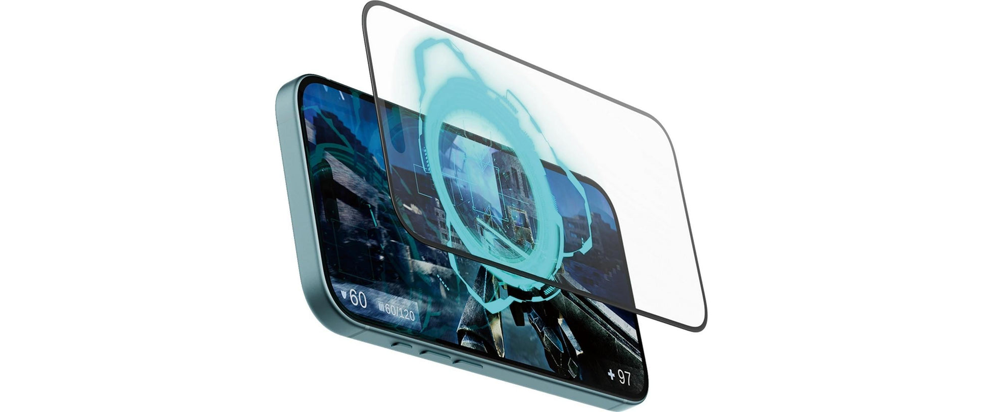 PanzerGlass Ultra-Wide Fit Gaming Displayschutzglas – für iPhone 15/16