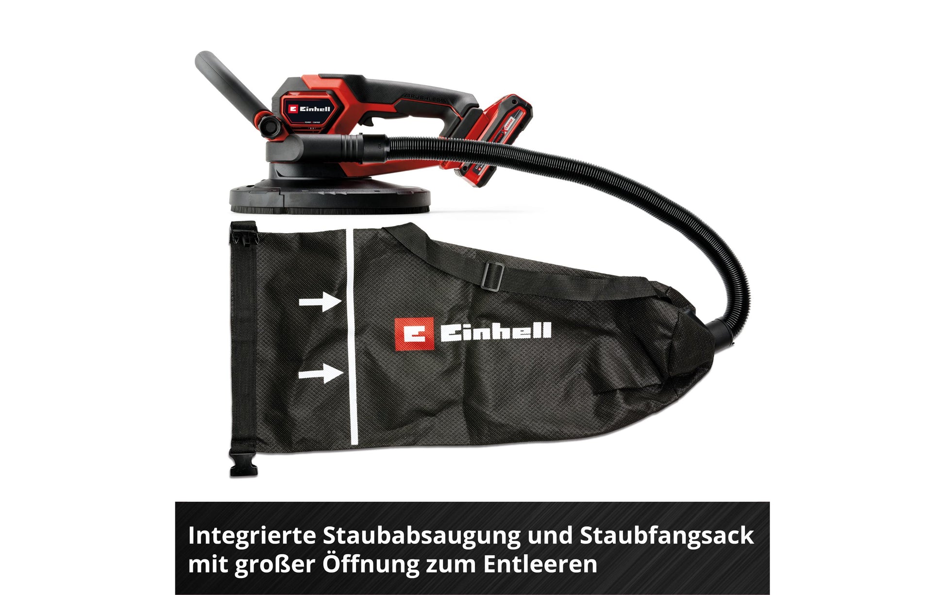 Einhell professional Einhell Trockenbauschleifer TP-DWS 18/225 Li BL – 18 V (Power X-Change) – Ø 225 mm – Solo – Brushless
