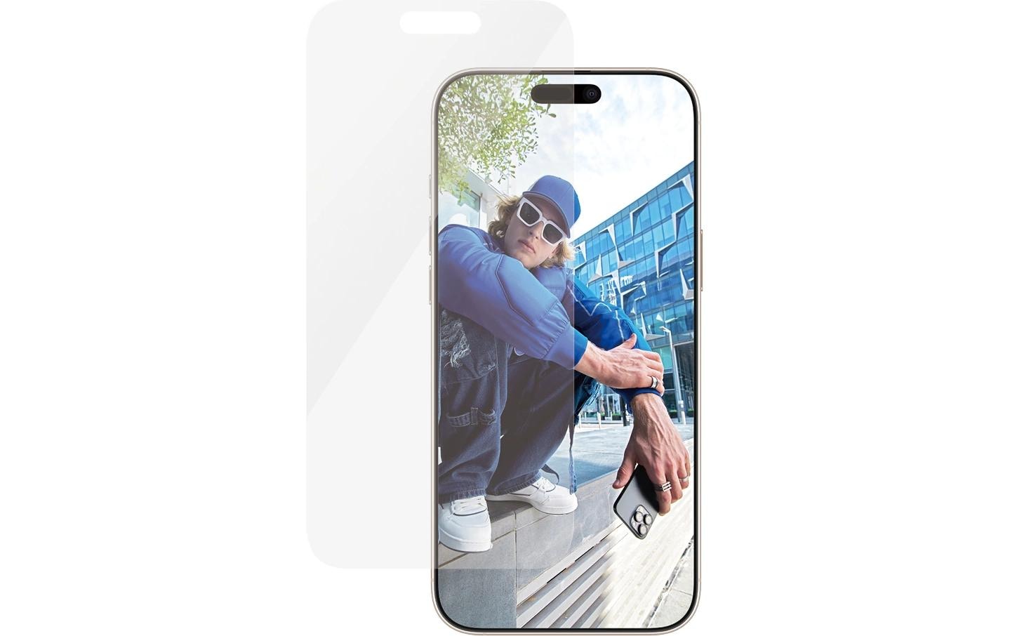PanzerGlass Displayschutzglas – für Apple iPhone 16 Pro Max, kratzresistent, fettabweisend, Hartglas – 1er-Pack