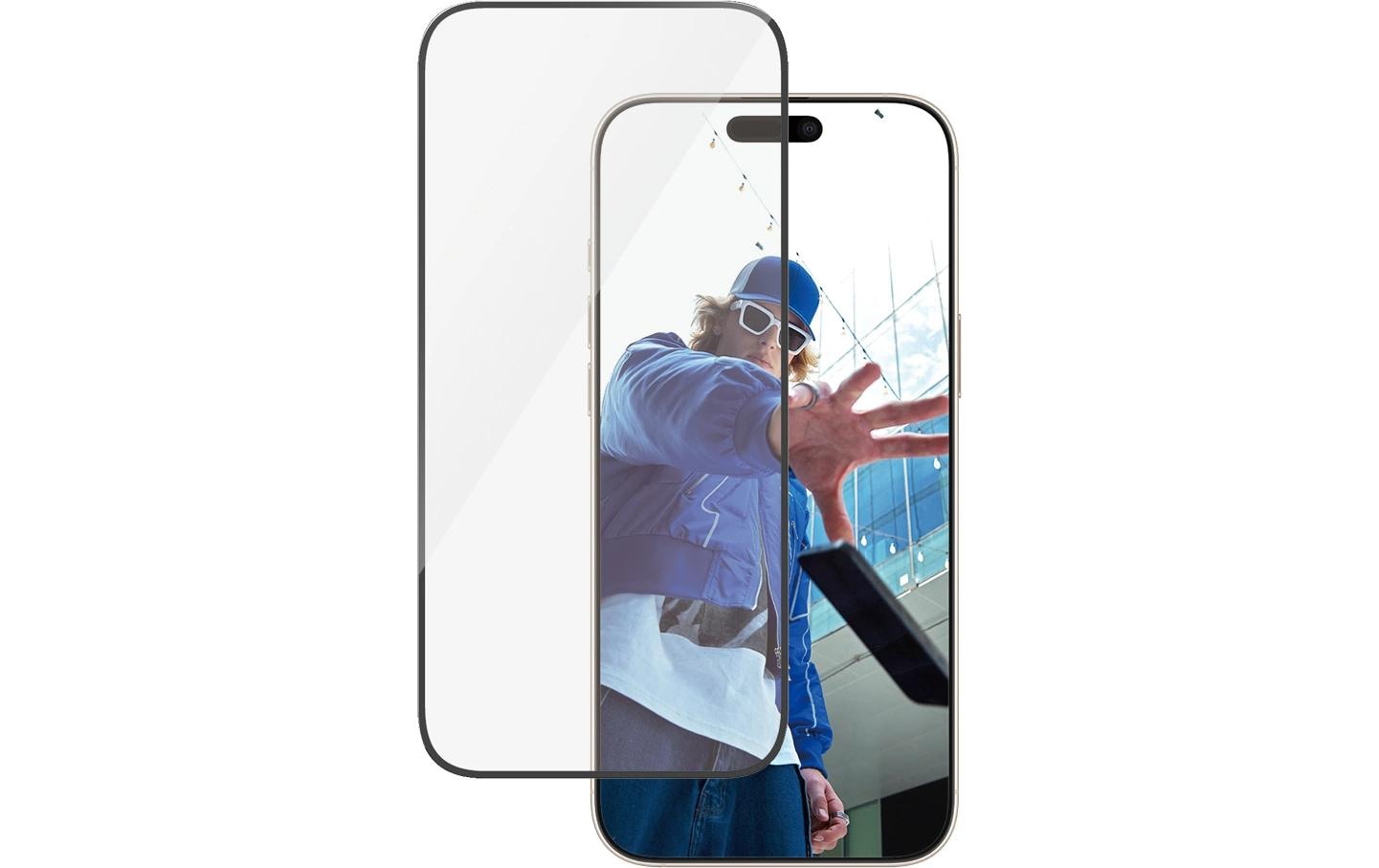 PanzerGlass Displayschutzglas Ultra-Wide Fit – für Apple iPhone 16 Pro Max, Nicht-reflektierend, Hartglas