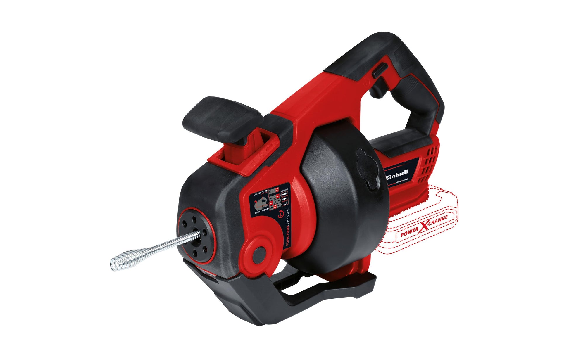 Einhell Akku-Rohrreiniger TE-DA 18/760 Li – 18 V (Power X-Change) – Solo – für Rohrleitungen