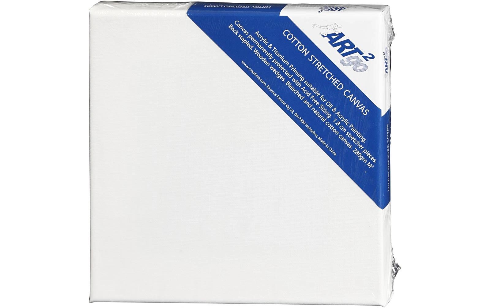 Creativ Company Keilrahmen, Baumwolle, 20 × 20 × 1,6 cm, Weiss