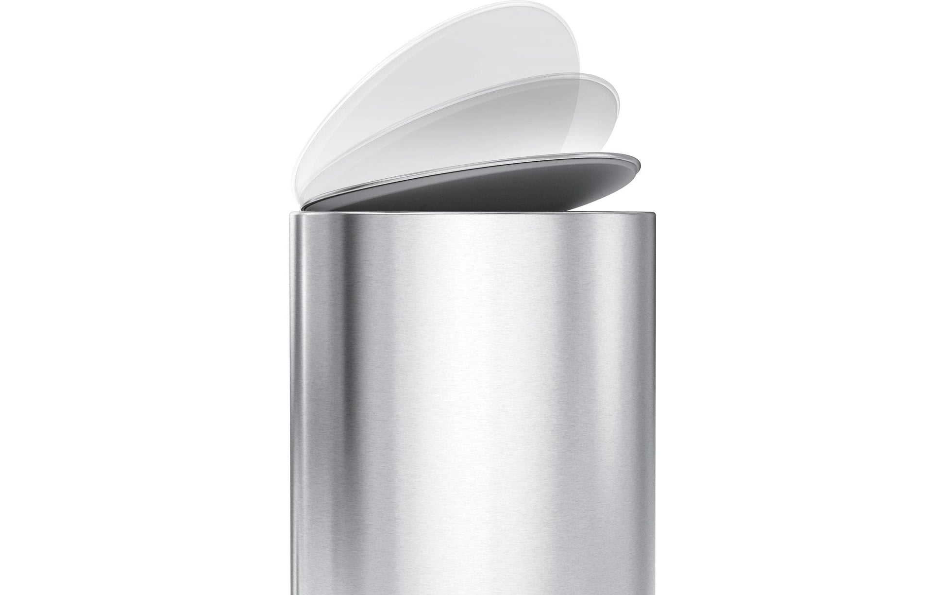 Simplehuman – Papierkorb – 6 L – Edelstahl, Silber – B × H × T 280 × 200 × 370 mm