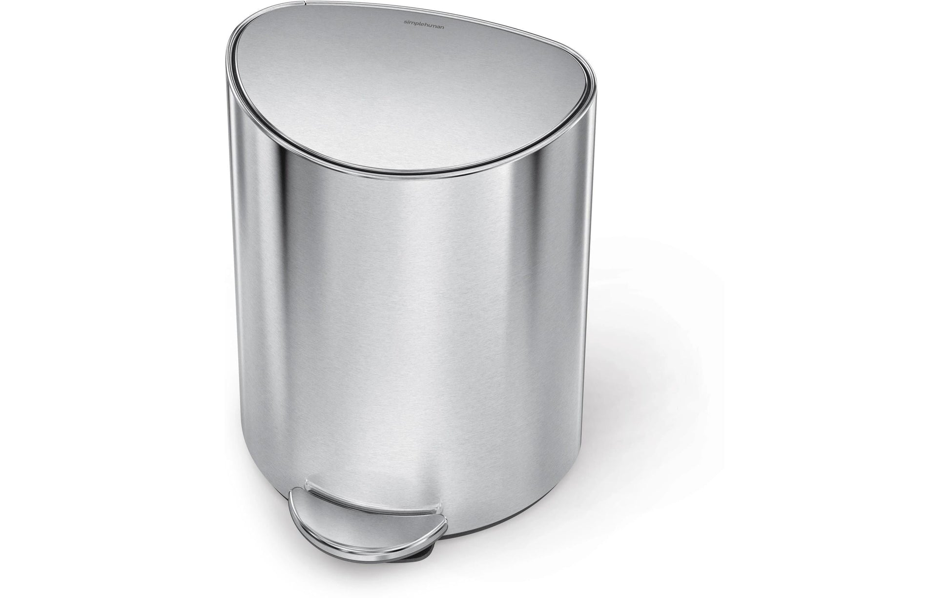 Simplehuman – Papierkorb – 6 L – Edelstahl, Silber – B × H × T 280 × 200 × 370 mm