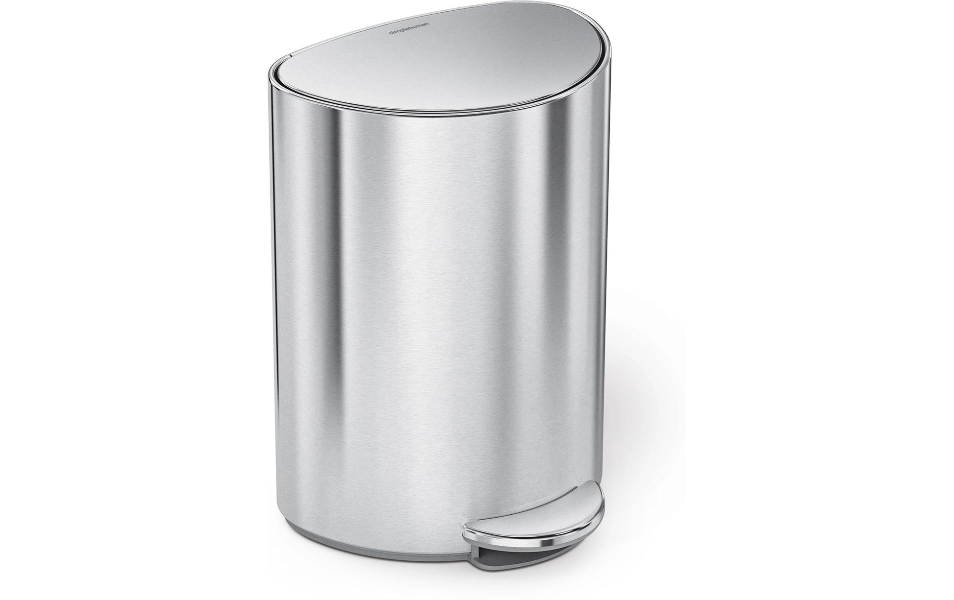 Simplehuman – Papierkorb – 6 L – Edelstahl, Silber – B × H × T 280 × 200 × 370 mm
