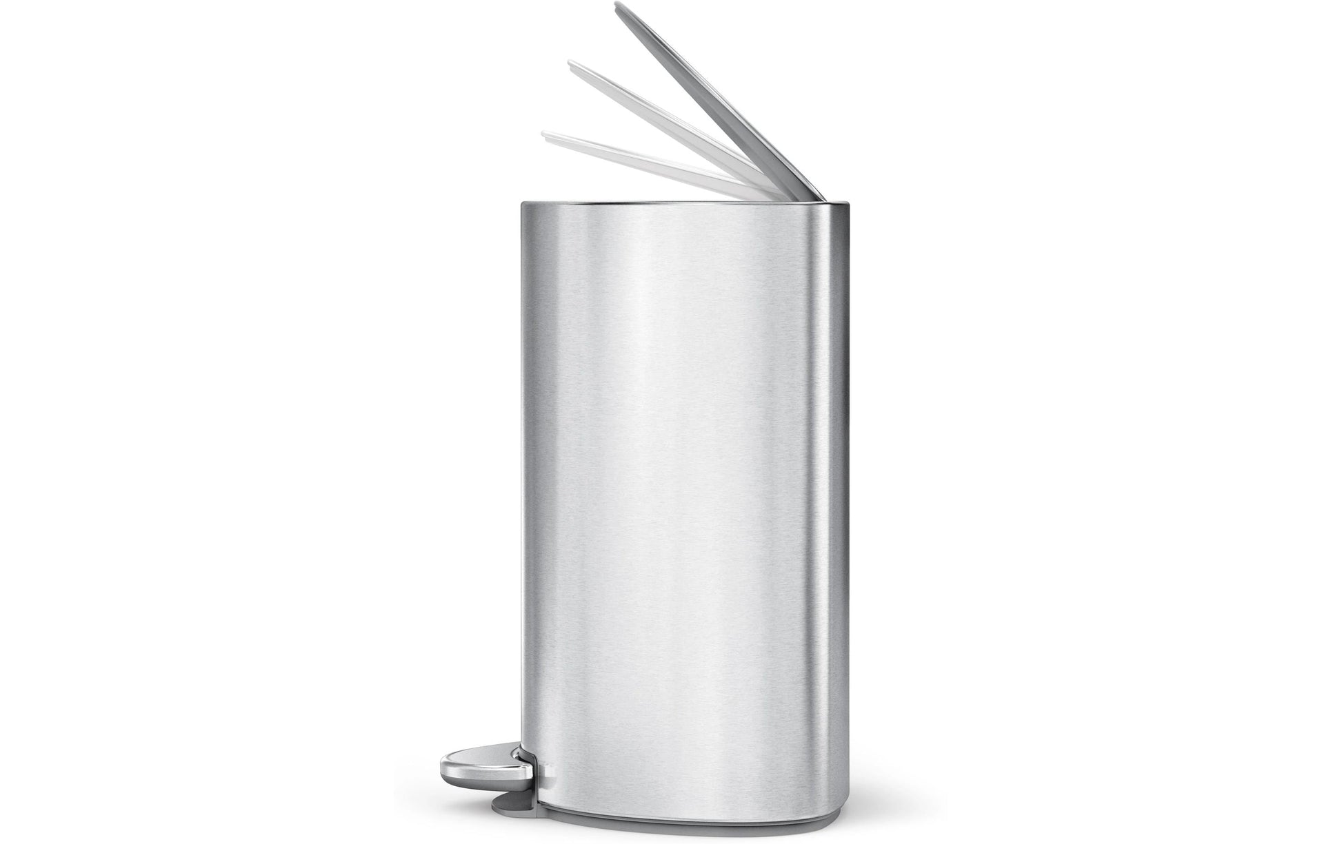 Simplehuman – Papierkorb – 6 L – Edelstahl, Silber – B × H × T 280 × 200 × 370 mm
