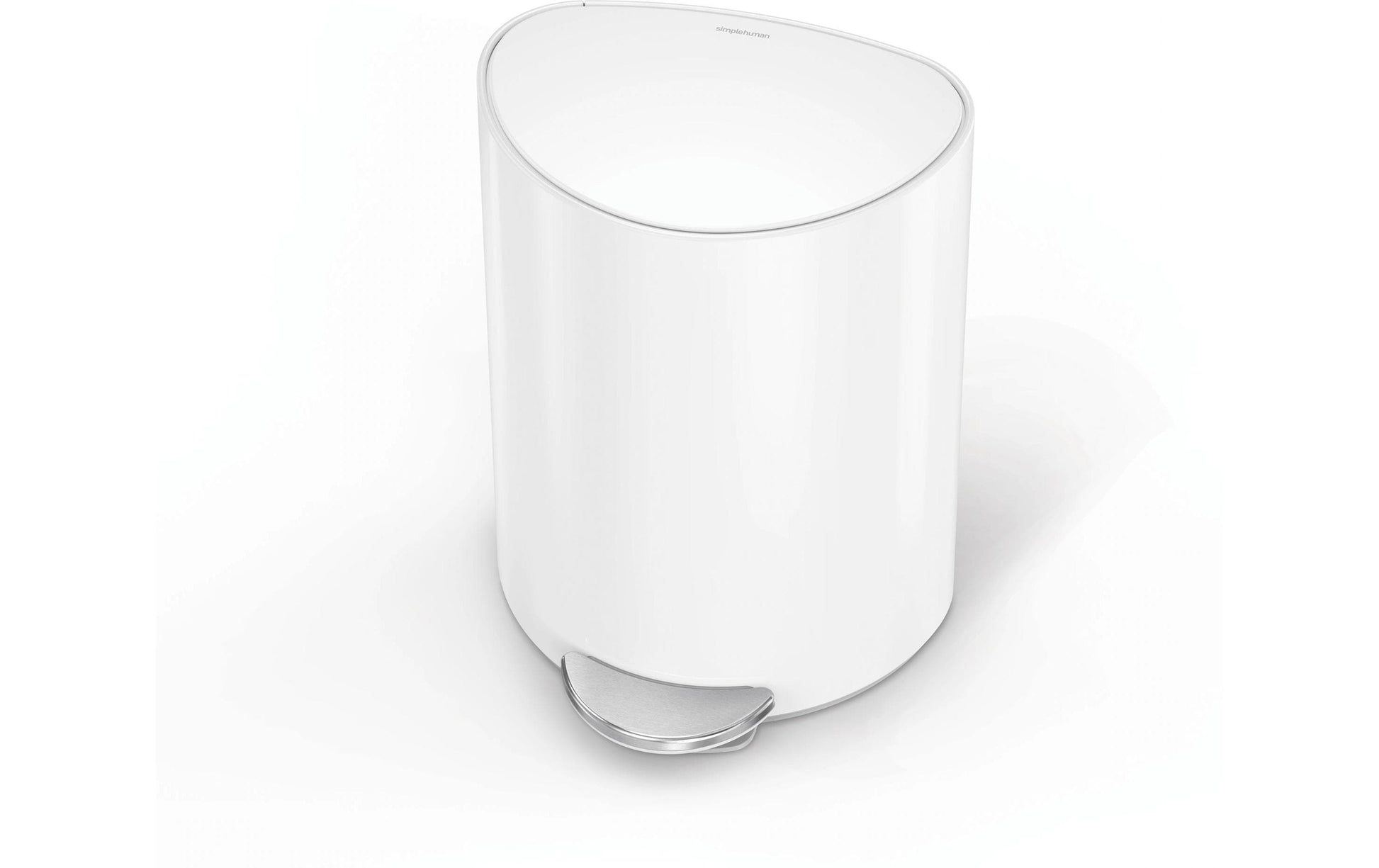 simplehuman Papierkorb – 6 l – Edelstahl – B × H × T 280 × 370 × 200 mm