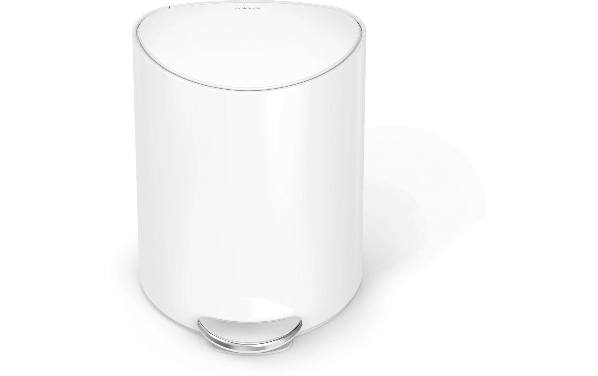 simplehuman Papierkorb – 6 l – Edelstahl – B × H × T 280 × 370 × 200 mm