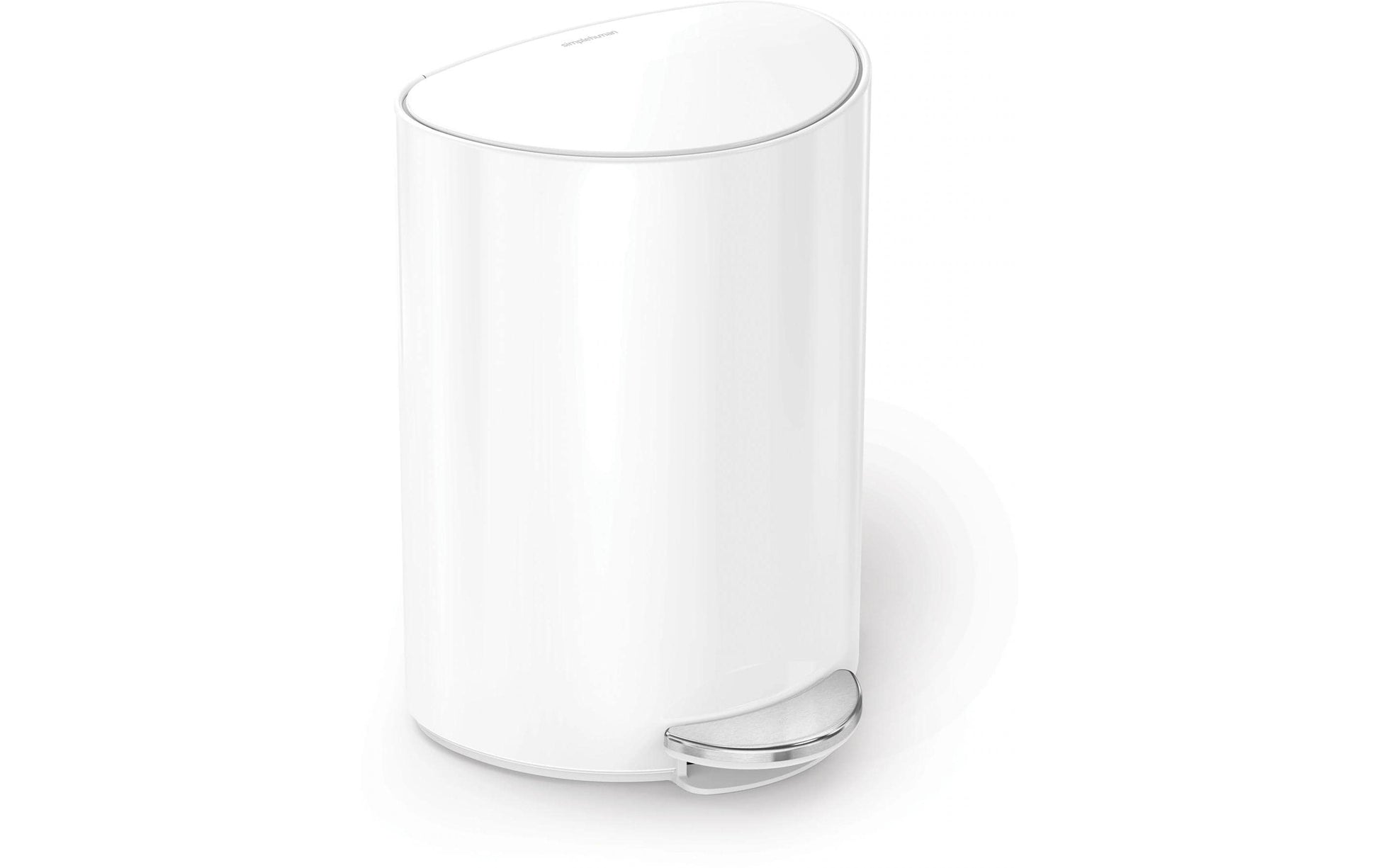 simplehuman Papierkorb – 6 l – Edelstahl – B × H × T 280 × 370 × 200 mm