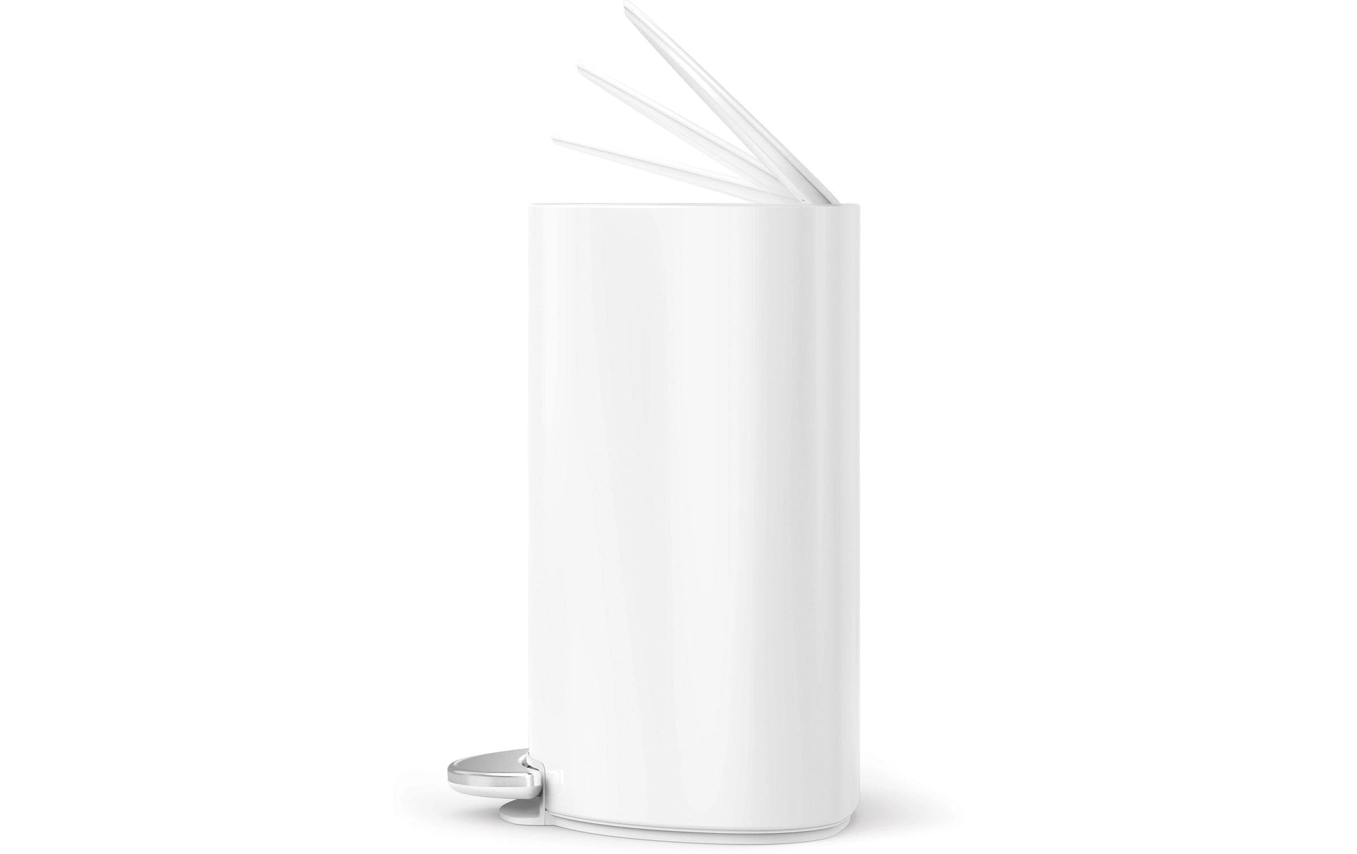simplehuman Papierkorb – 6 l – Edelstahl – B × H × T 280 × 370 × 200 mm
