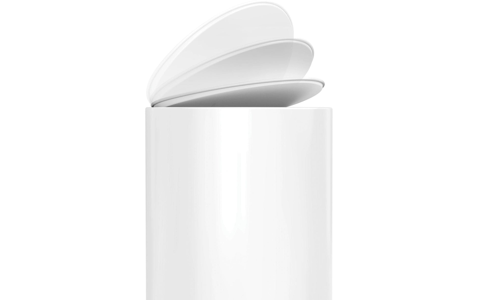simplehuman Papierkorb – 6 l – Edelstahl – B × H × T 280 × 370 × 200 mm