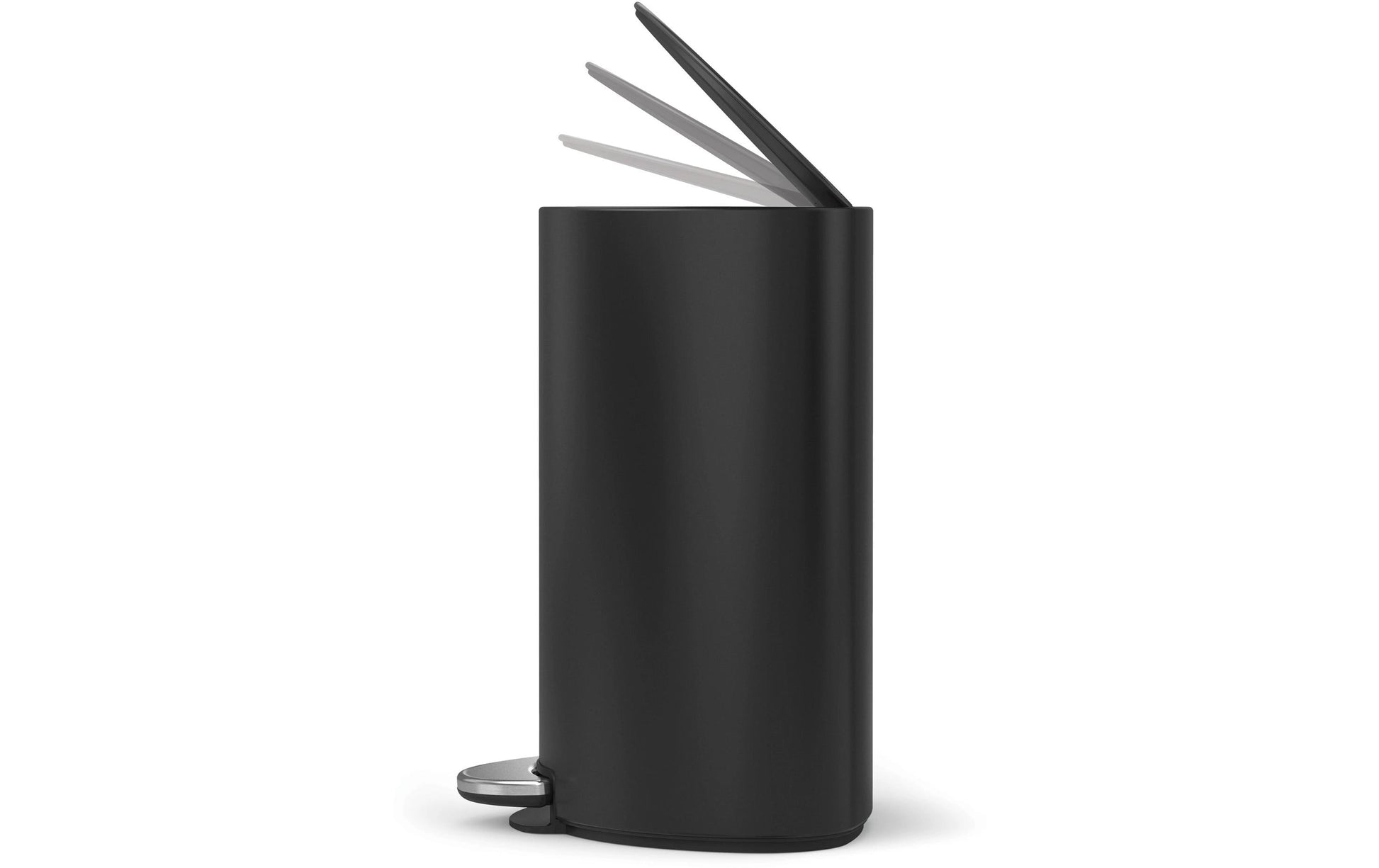 simplehuman Papierkorb – 6 l – Edelstahl – B × H × T 280 × 370 × 200 mm