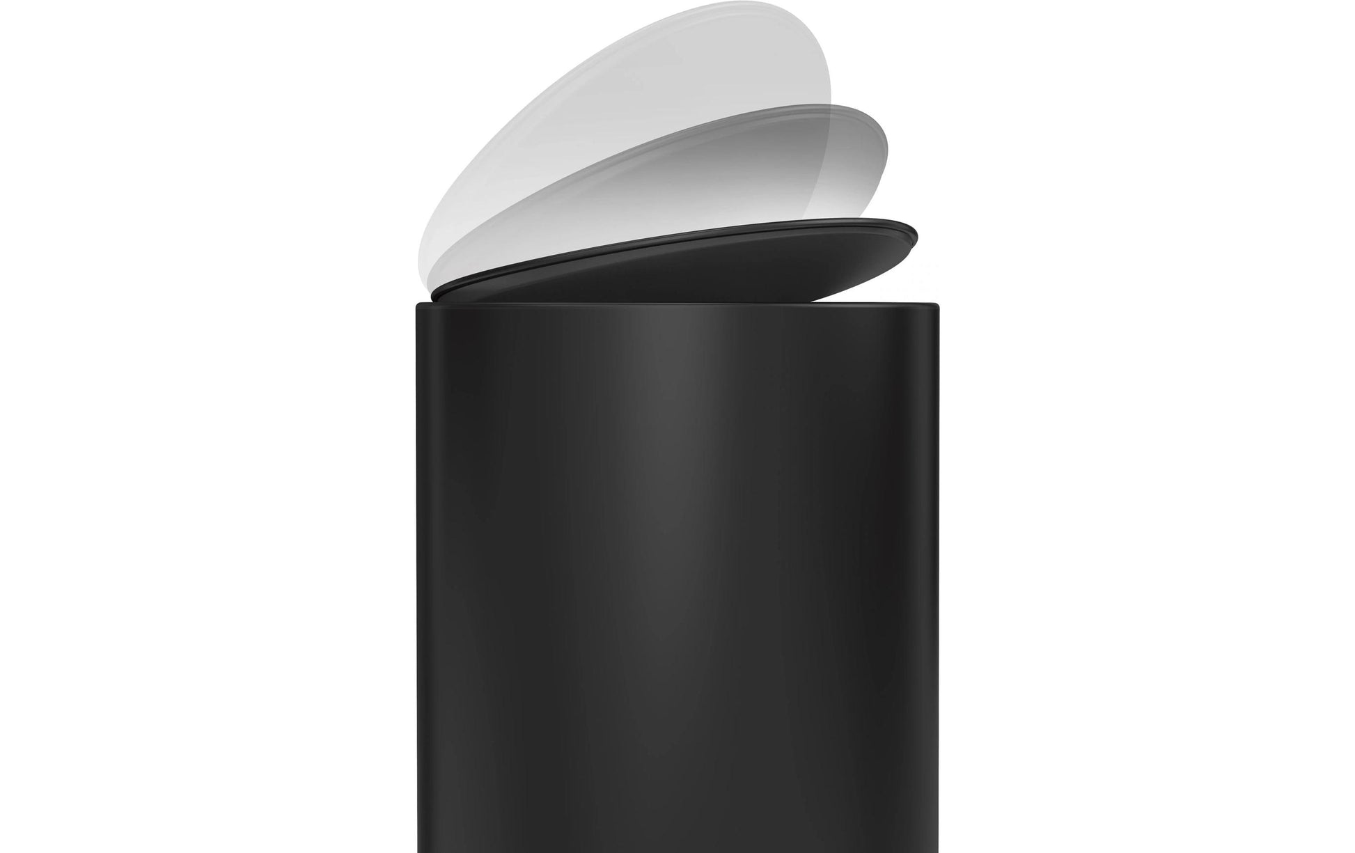 simplehuman Papierkorb – 6 l – Edelstahl – B × H × T 280 × 370 × 200 mm
