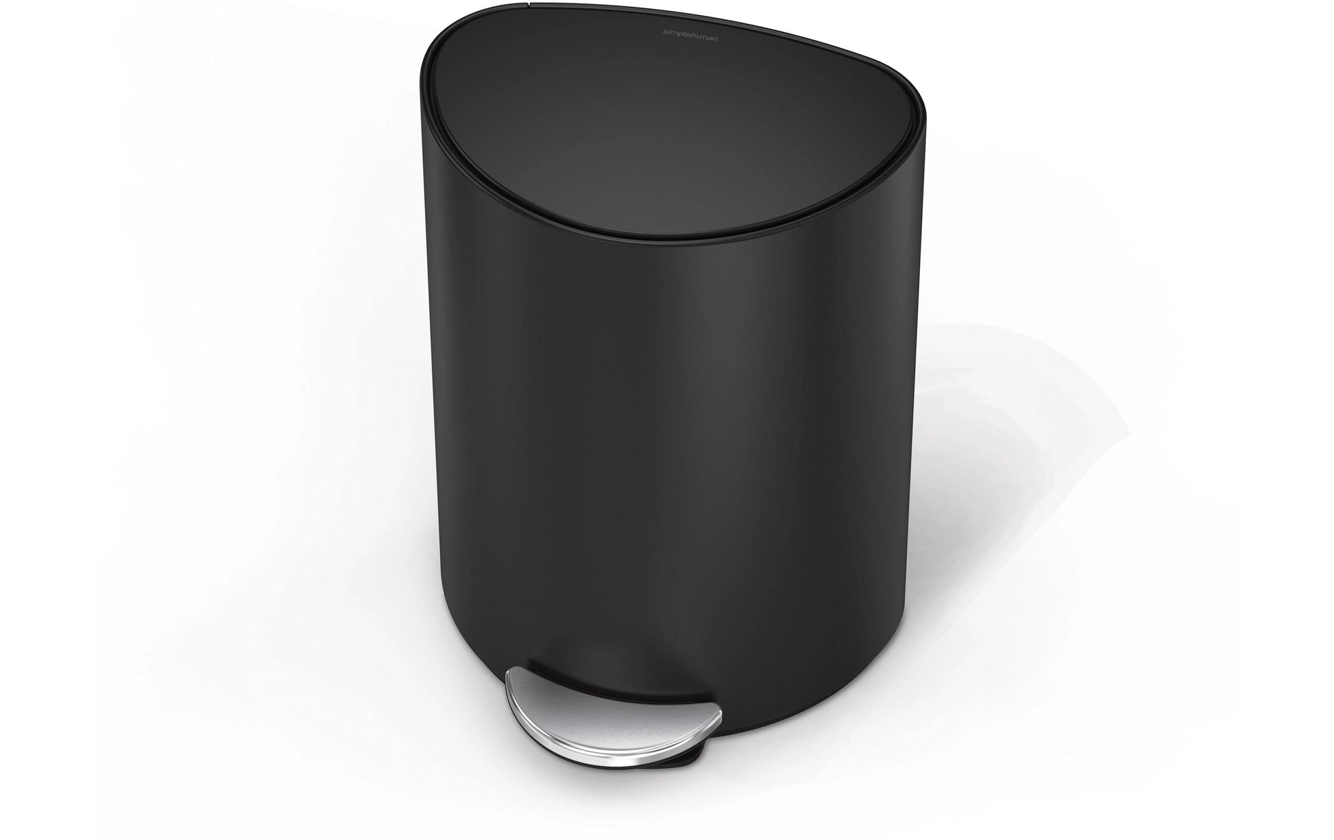 simplehuman Papierkorb – 6 l – Edelstahl – B × H × T 280 × 370 × 200 mm