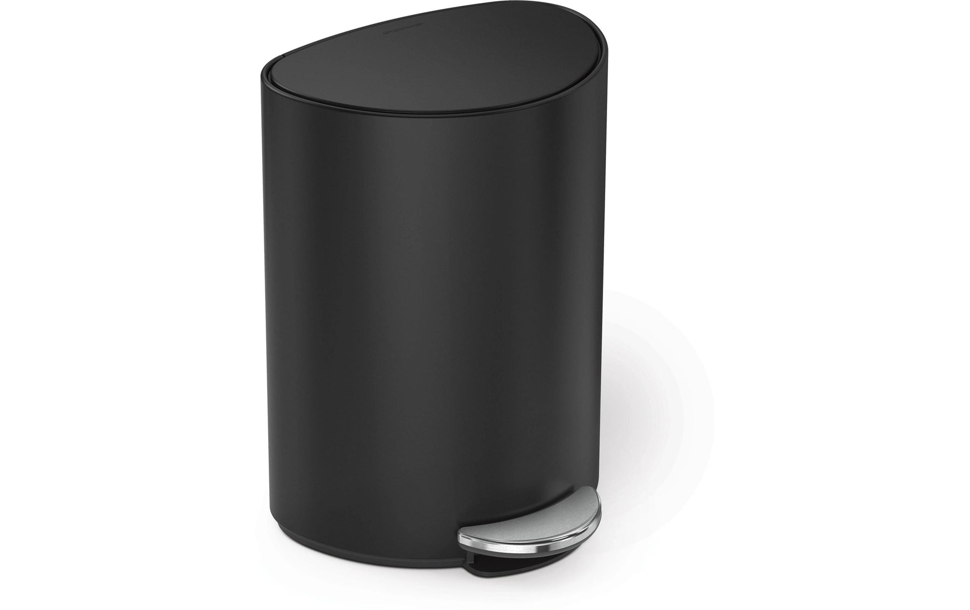 simplehuman Papierkorb – 6 l – Edelstahl – B × H × T 280 × 370 × 200 mm