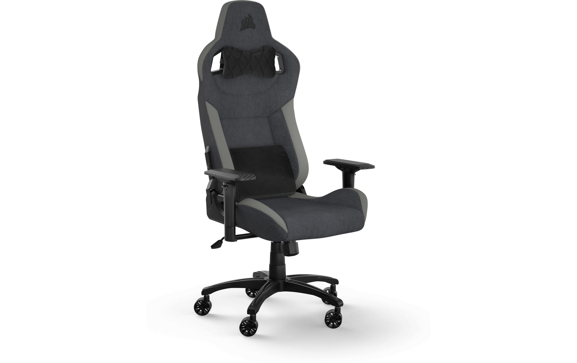 Corsair Gamingstuhl T3 Rush 2023 – Sitzhöhe 48–58 cm, 120 kg, Anthrazit/Grau
