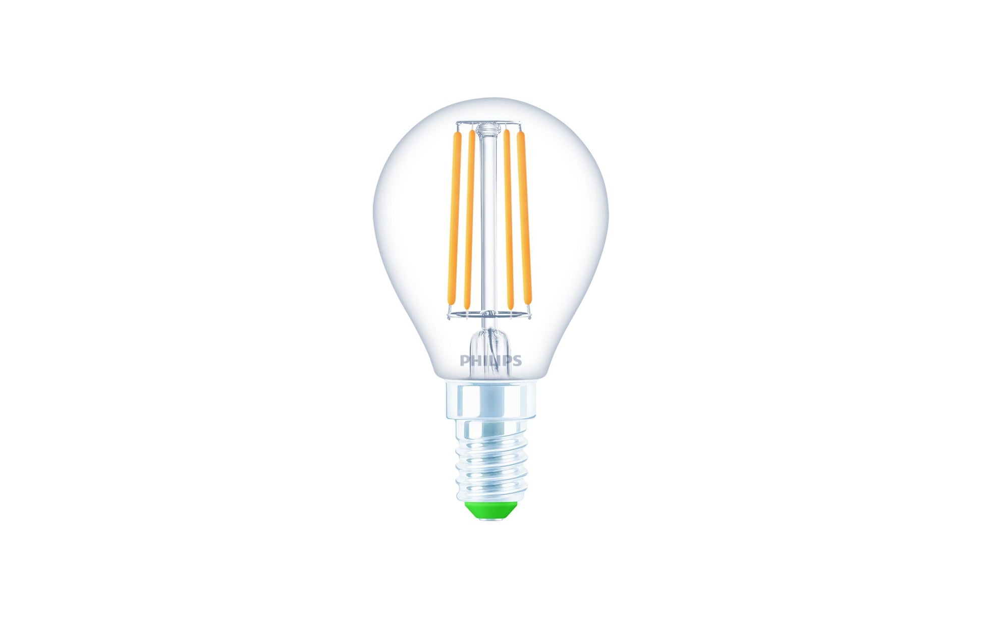 Philips LED-Leuchtmittel E14 A60 – Warmweiss 2700 K, 485 lm, 2,3 W – 1 Stk., klar