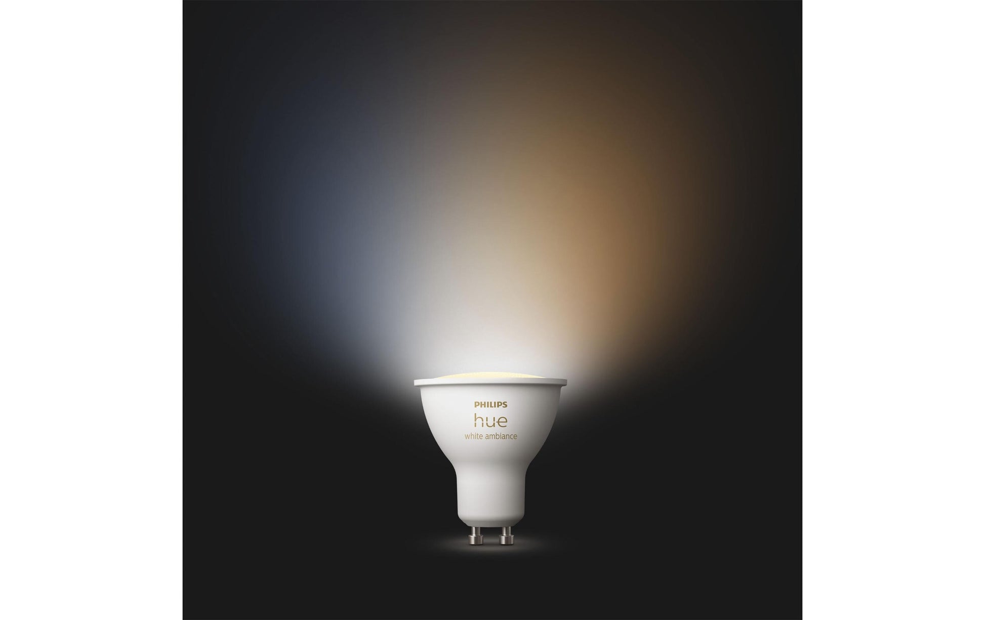 Philips Hue Smart-Leuchtmittel GU10 – 2200–6500 K, 400 lm, 4,2 W, Bluetooth/Zigbee – für Apple HomeKit, Alexa