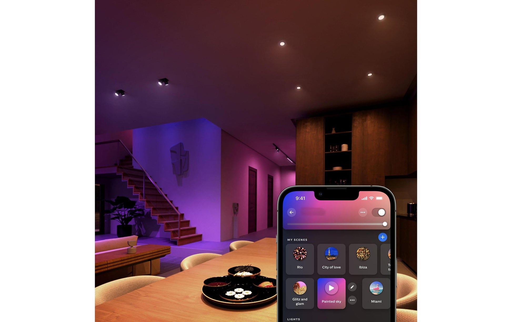 Philips Hue Smart-Leuchtmittel GU10 – RGB+CCT, 400 lm, 4,2 W – für Amazon Alexa, Google Assistant – 1 Stk.