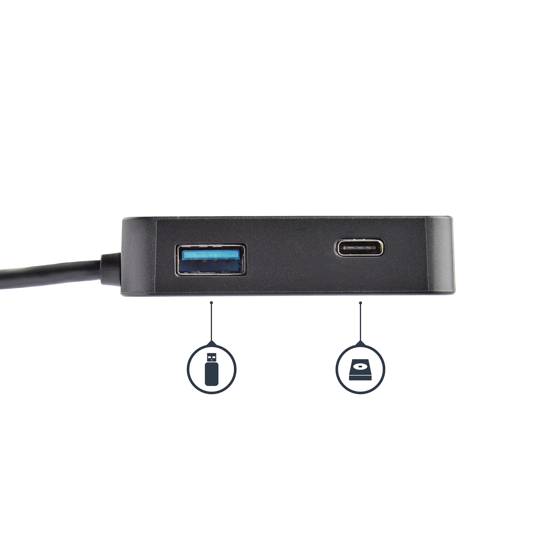 StarTech.com Multiport-Adapter – USB-C, 1× HDMI, 1× USB-A, GbE, für Windows/Mac/ChromeOS