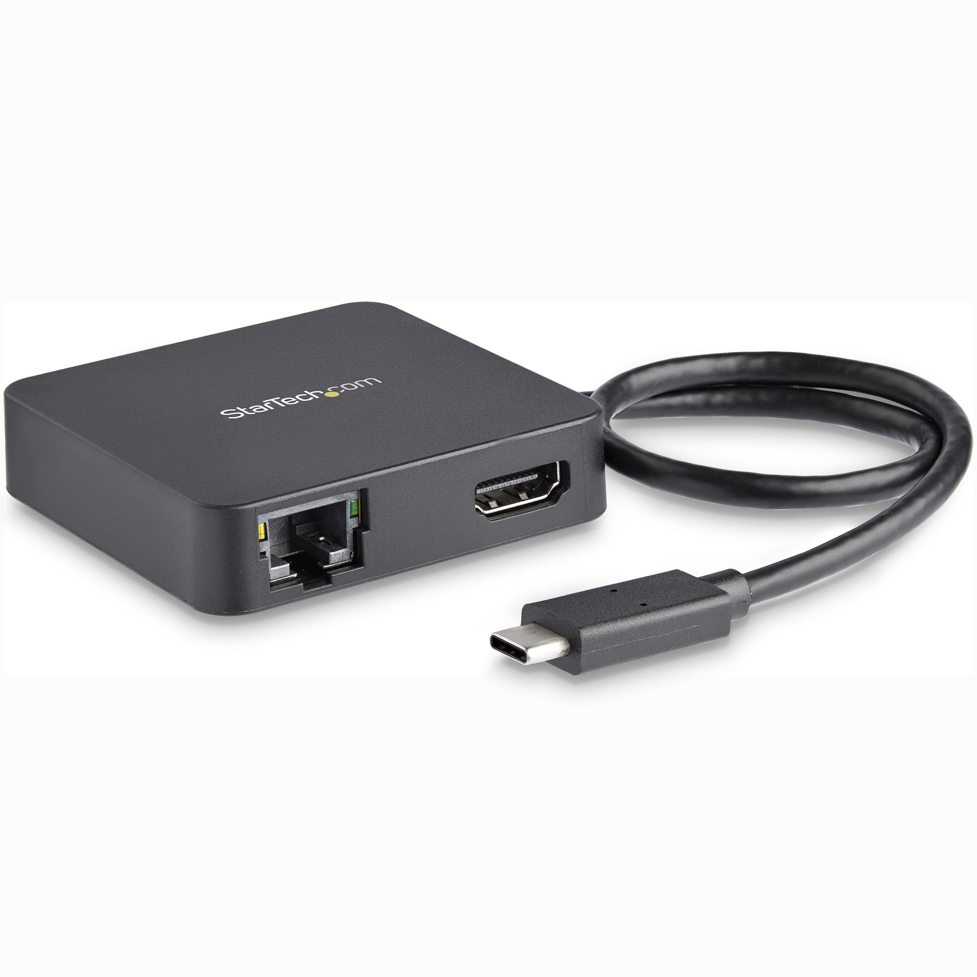 StarTech.com Multiport-Adapter – USB-C, 1× HDMI, 1× USB-A, GbE, für Windows/Mac/ChromeOS