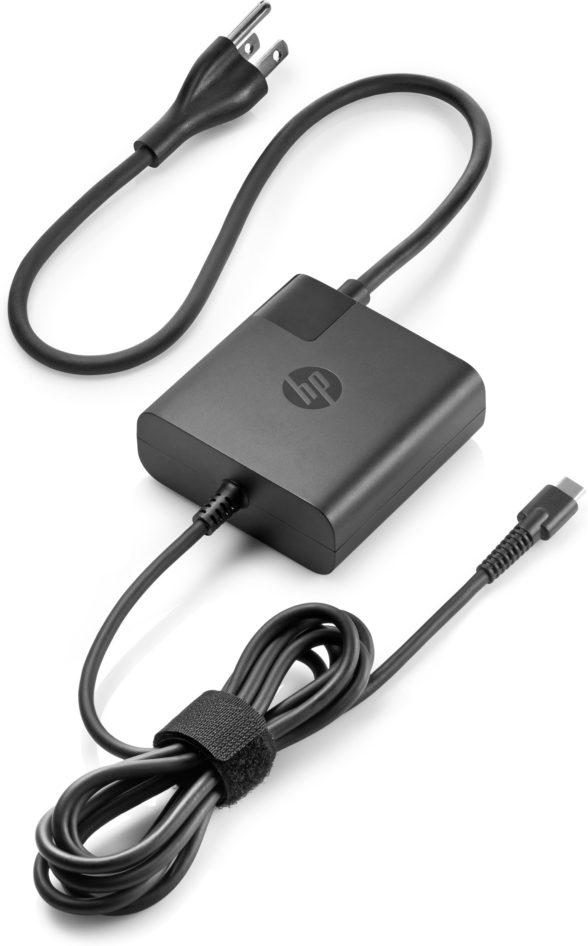 HP USB-Ladegerät 65 W – USB-C×1, Wandmontage – Schwarz