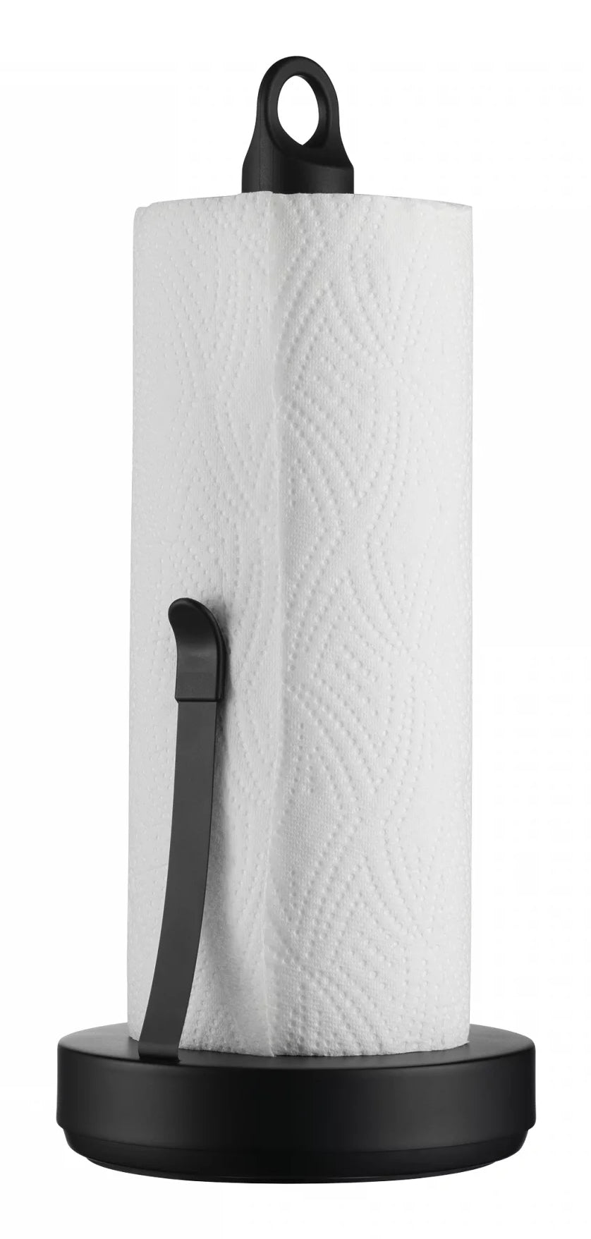 Blomus LOOP – Küchenrollenhalter Edelstahl, 15 × 15 × 34 cm, schwarz, rutschfest