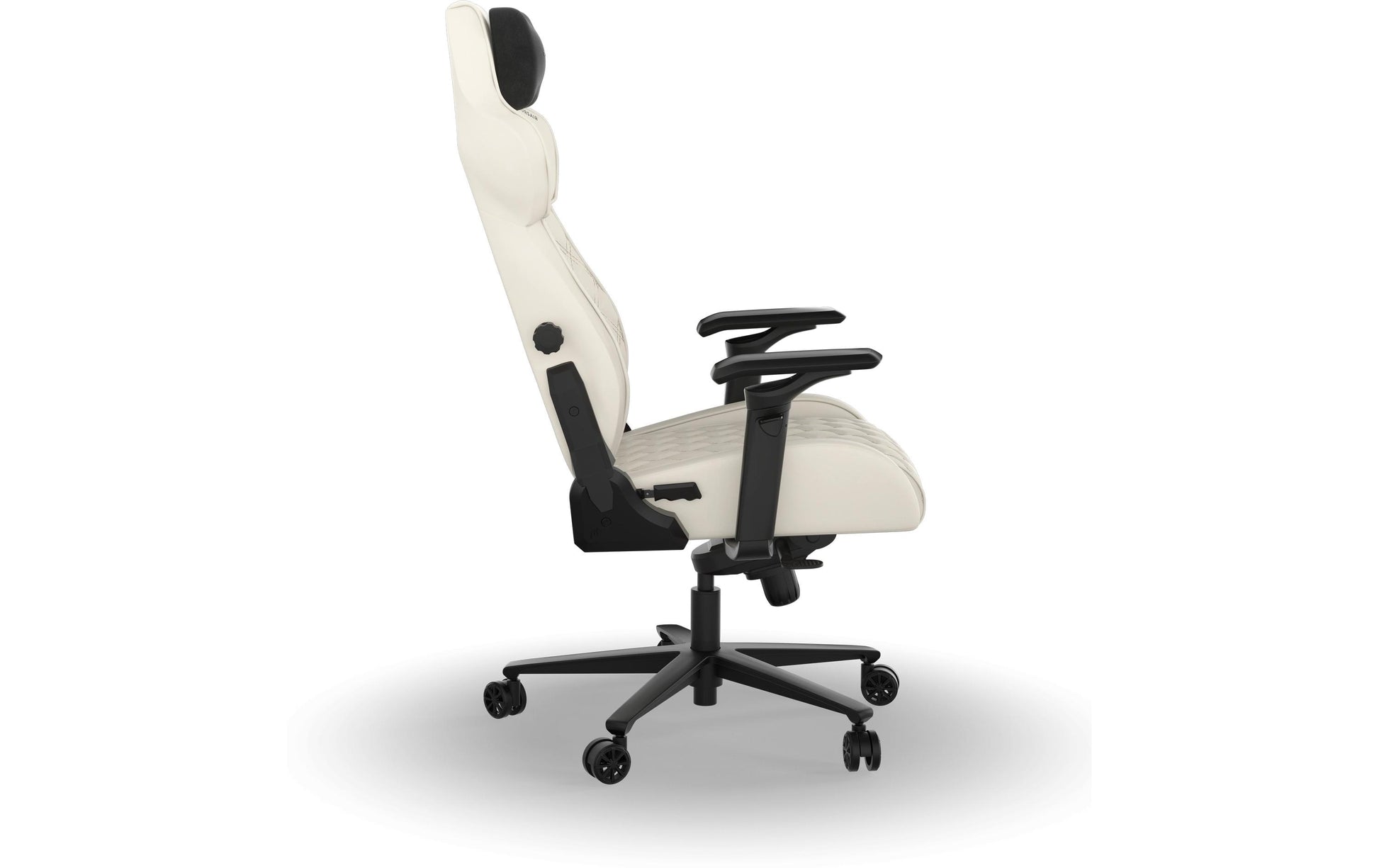 Corsair Bürostuhl T500 Luxe Frost – Sitzhöhe 42–52 cm, 120 kg, Weiss