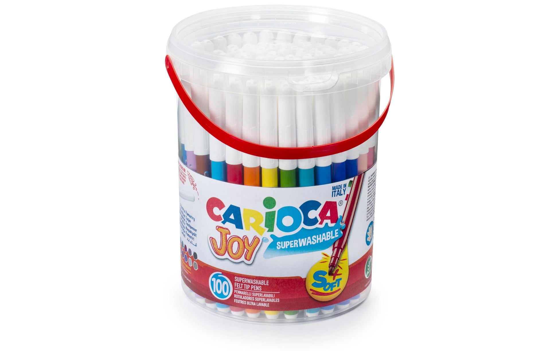 Carioca Filzstift – Feine Spitze, 2,6 mm, Abwaschbar, 100er Set