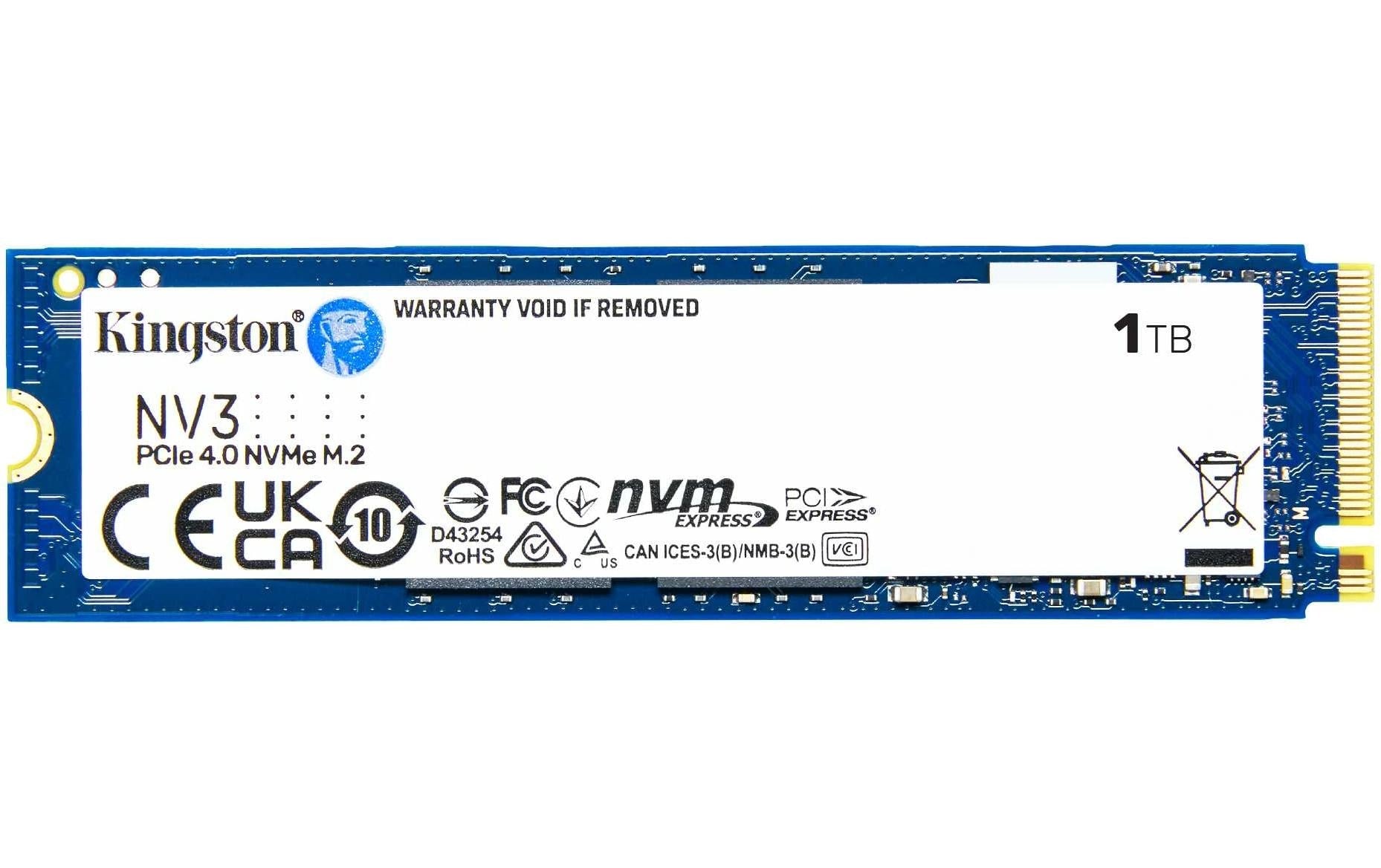 Kingston NV3 Gen4 Standard – 6'000 MB/s Lesen, M.2 2280