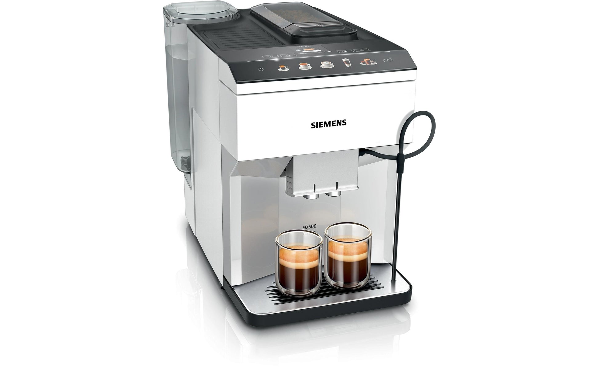 Siemens EQ500 TP515D02 Kaffeevollautomat – 15 bar, 1,9 l, 270 g, Weiss