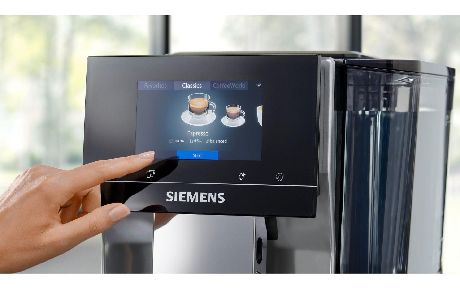 Siemens EQ700 TP715D01 Kaffeevollautomat – 19 bar, 2,4 l, 320 g, Keramik-Mahlwerk, Braun