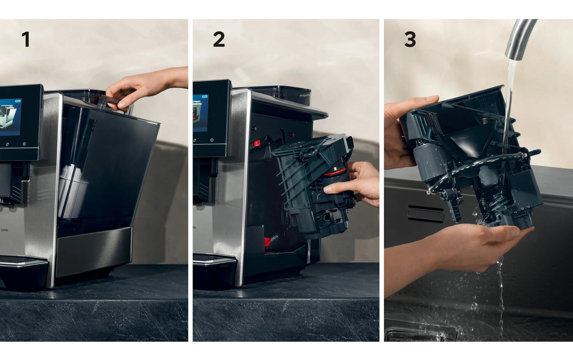 Siemens EQ900 TQ903DZ3 Kaffeevollautomat – 19 bar, 2,3 l, 410 g, Keramik-Mahlwerk, Edelstahl