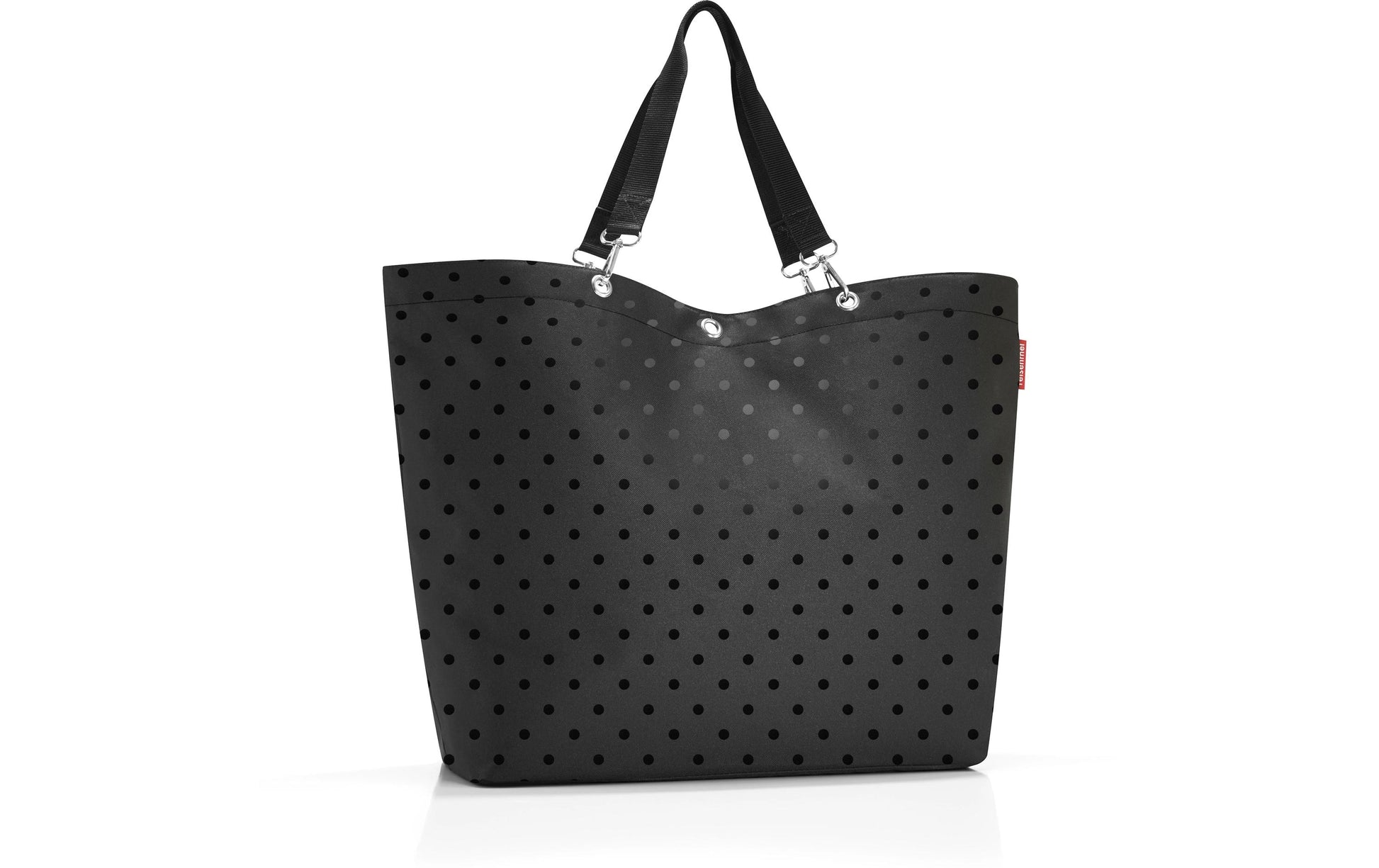 Reisenthel Stofftasche, Polyester, Motiv Glossy Dots Schwarz, 680×455×200 mm