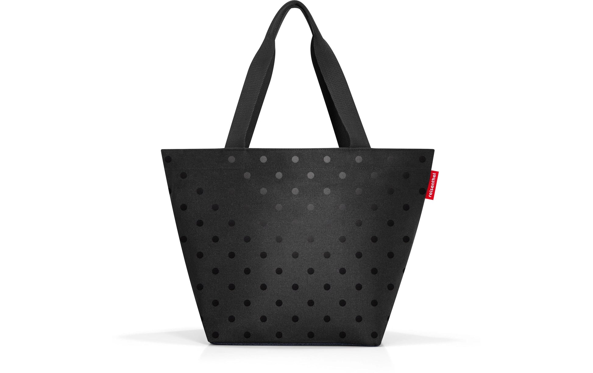 Reisenthel Stofftasche Polyester, Motiv Glossy Dots Schwarz, 510×305×260 mm