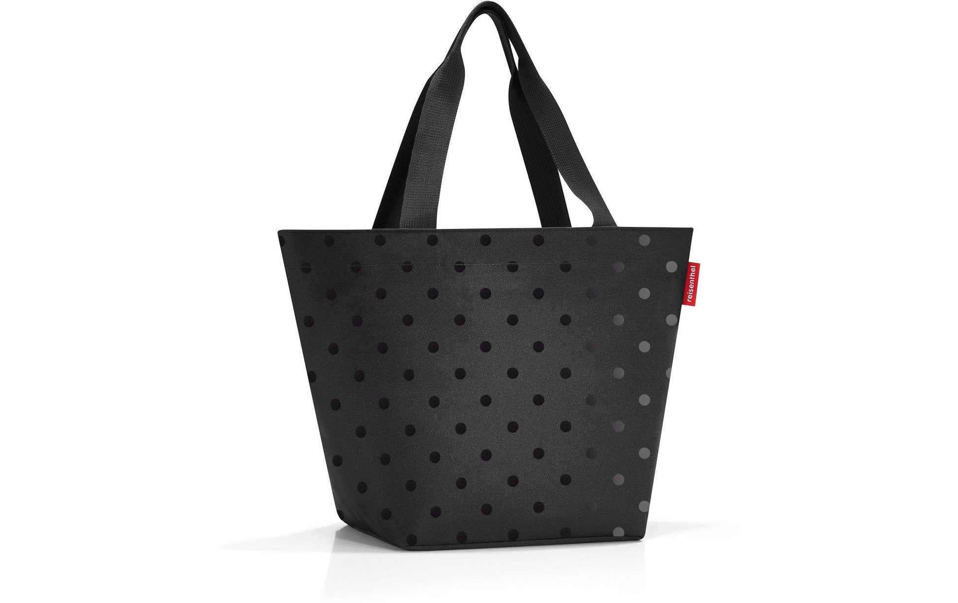 Reisenthel Stofftasche Polyester, Motiv Glossy Dots Schwarz, 510×305×260 mm