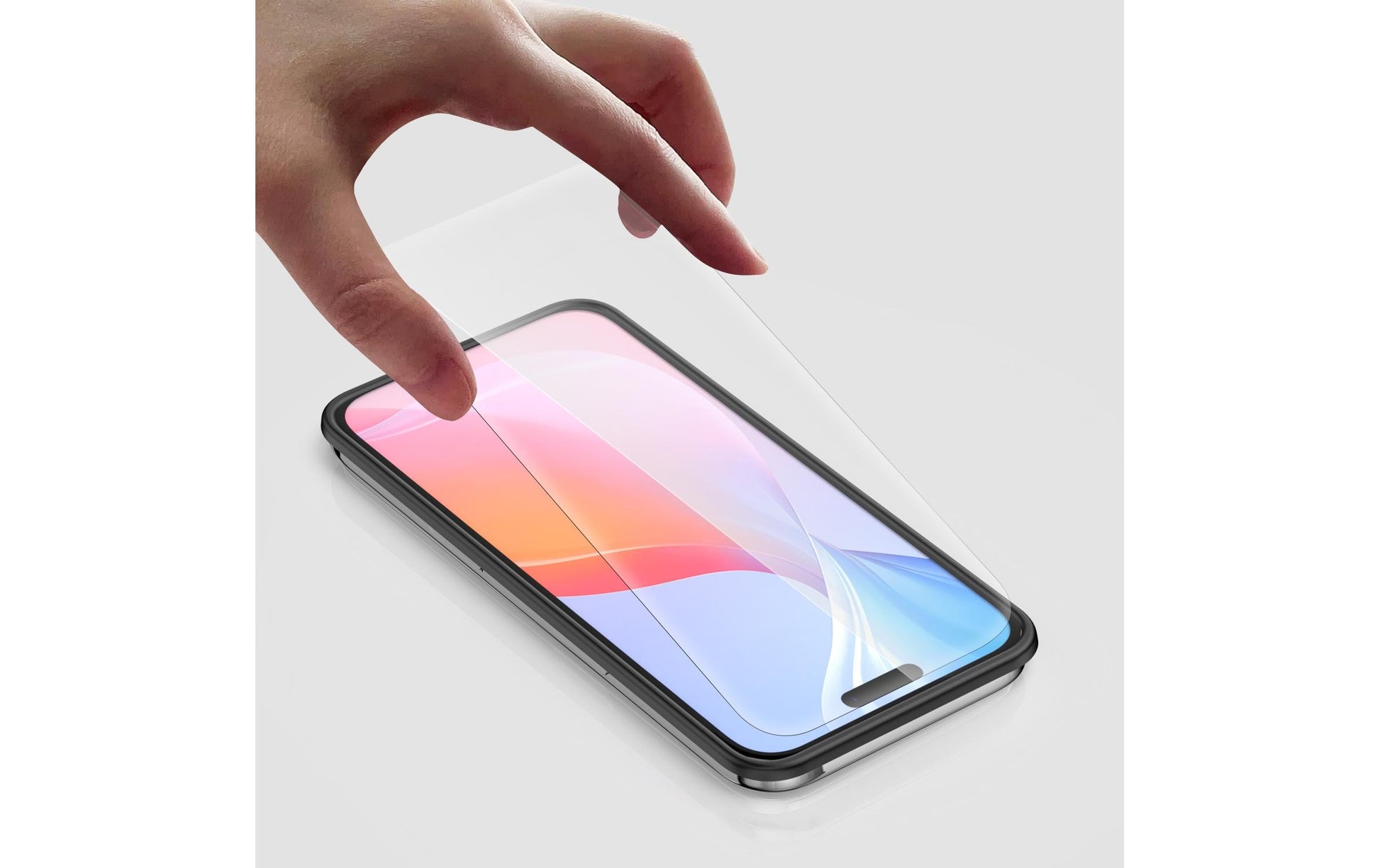4smarts Displayschutz (Panzerglas), Case Friendly – für iPhone 16 – mit Applikator